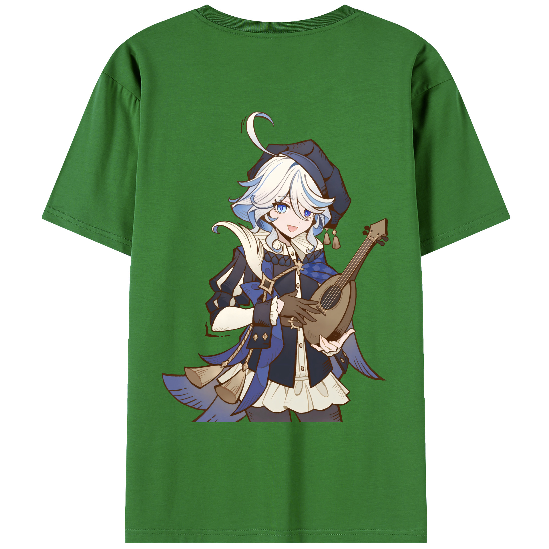 げんし神 フリーナ genshin Furina レディース半袖Tシャツ(バックプリント)